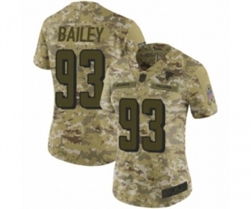 Women's Atlanta Falcons #93 Allen Bailey Limited Camo 2018 Salute to Service Football Jersey