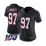 Women's Atlanta Falcons #97 Grady Jarrett Black Alternate Vapor Untouchable Limited Player 100th Season Football Jersey