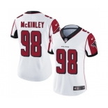 Women's Atlanta Falcons #98 Takkarist McKinley White Vapor Untouchable Limited Player Football Jersey