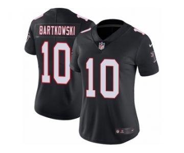 Women's Nike Atlanta Falcons #10 Steve Bartkowski Vapor Untouchable Limited Black Alternate NFL Jersey