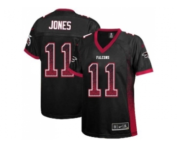 Women's Nike Atlanta Falcons #11 Julio Jones Black Alternate Stitched NFL Elite Drift Fashion Jersey