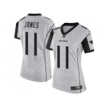 Women's Nike Atlanta Falcons #11 Julio Jones Gray Stitched NFL Limited Gridiron Gray II Jersey