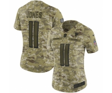 Women's Nike Atlanta Falcons #11 Julio Jones Limited Camo 2018 Salute to Service NFL Jersey