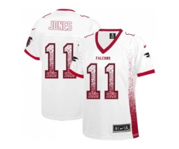 Women's Nike Atlanta Falcons #11 Julio Jones White Stitched NFL Elite Drift Fashion Jersey