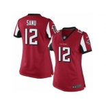 Women's Nike Atlanta Falcons #12 Mohamed Sanu Limited Red Team Color NFL Jersey