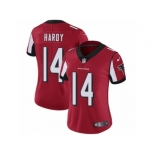 Women's Nike Atlanta Falcons #14 Justin Hardy Vapor Untouchable Limited Red Team Color NFL Jersey