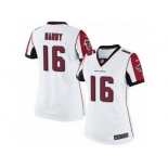 Women's Nike Atlanta Falcons #16 Justin Hardy Limited White NFL Jersey