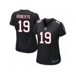 Women's Nike Atlanta Falcons #19 Andre Roberts Limited Black Alternate NFL Jersey