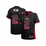 Women's Nike Atlanta Falcons #2 Matt Ryan Black Alternate Stitched NFL Elite Drift Fashion Jersey