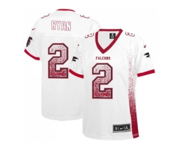 Women's Nike Atlanta Falcons #2 Matt Ryan White Stitched NFL Elite Drift Fashion Jersey