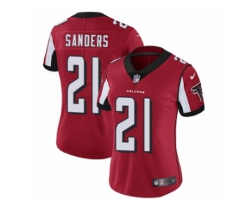 Women's Nike Atlanta Falcons #21 Deion Sanders Vapor Untouchable Limited Red Team Color NFL Jersey