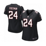 Women's Nike Atlanta Falcons #24 Devonta Freeman Black Alternate NFL Jersey