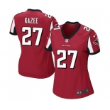 Women's Nike Atlanta Falcons #27 Damontae Kazee Game Red Team Color NFL Jersey