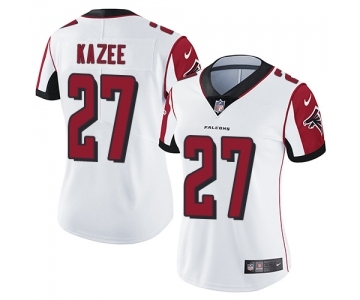 Women's Nike Atlanta Falcons #27 Damontae Kazee White Vapor Untouchable Limited Player NFL Jersey