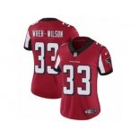 Women's Nike Atlanta Falcons #33 Blidi Wreh-Wilson Red Team Color Vapor Untouchable Limited Player NFL Jersey