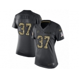 Women's Nike Atlanta Falcons #37 Ricardo Allen Limited Black 2016 Salute to Service NFL Jersey