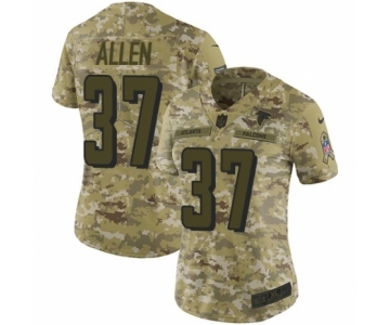 Women's Nike Atlanta Falcons #37 Ricardo Allen Limited Camo 2018 Salute to Service NFL Jersey