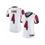 Women's Nike Atlanta Falcons #4 Brett Favre Limited White NFL Jersey