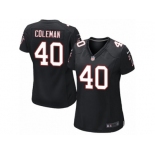 Women's Nike Atlanta Falcons #40 Derrick Coleman Limited Black Alternate NFL Jersey