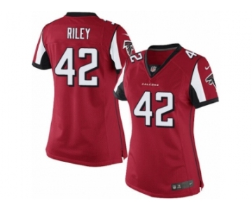 Women's Nike Atlanta Falcons #42 Duke Riley Limited Red Team Color NFL Jersey