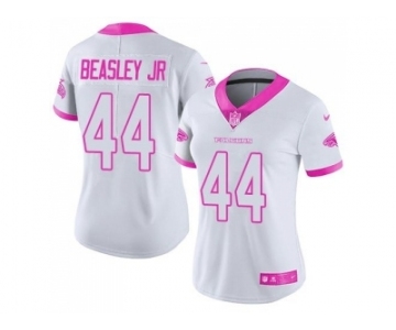 Women's Nike Atlanta Falcons #44 Vic Beasley Jr Limited Rush Fashion Pink NFL Jersey