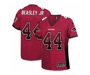 Women's Nike Atlanta Falcons #44 Vic Beasley Jr Red Team Color Stitched NFL Elite Drift Fashion Jersey