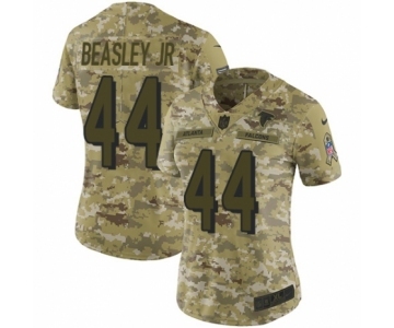 Women's Nike Atlanta Falcons #44 Vic Beasley Limited Camo 2018 Salute to Service NFL Jersey