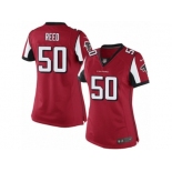 Women's Nike Atlanta Falcons #50 Brooks Reed Limited Red Team Color NFL Jersey