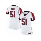 Women's Nike Atlanta Falcons #51 Alex Mack Limited White NFL Jersey