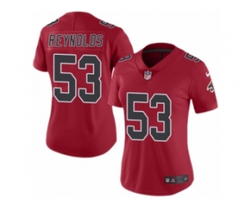 Women's Nike Atlanta Falcons #53 LaRoy Reynolds Limited Red Rush NFL Jersey