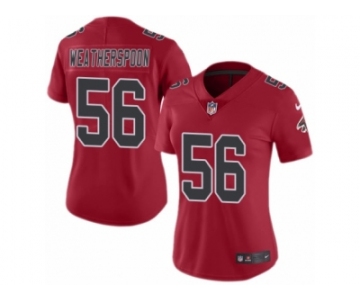 Women's Nike Atlanta Falcons #56 Sean Weatherspoon Limited Red Rush NFL Jersey