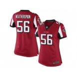 Women's Nike Atlanta Falcons #56 Sean Weatherspoon Limited Red Team Color NFL Jersey