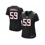 Women's Nike Atlanta Falcons #59 De'Vondre Campbell Limited Black Alternate NFL Jersey