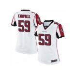 Women's Nike Atlanta Falcons #59 De'Vondre Campbell Limited White NFL Jersey