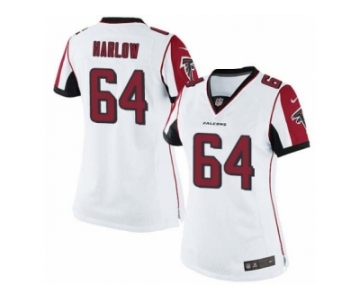 Women's Nike Atlanta Falcons #64 Sean Harlow Limited White NFL Jersey