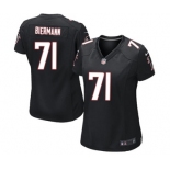 Women's Nike Atlanta Falcons #71 Kroy Biermann Game Black Alternate NFL Jersey