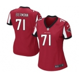 Women's Nike Atlanta Falcons #71 Kroy Biermann Game Red Team Color NFL Jersey