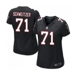 Women's Nike Atlanta Falcons #71 Wes Schweitzer Game Black Alternate NFL Jersey