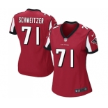 Women's Nike Atlanta Falcons #71 Wes Schweitzer Game Red Team Color NFL Jersey