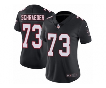 Women's Nike Atlanta Falcons #73 Ryan Schraeder Vapor Untouchable Limited Black Alternate NFL Jersey