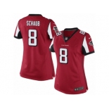 Women's Nike Atlanta Falcons #8 Matt Schaub Limited Red Team Color NFL Jersey