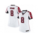 Women's Nike Atlanta Falcons #8 Matt Schaub Limited White NFL Jersey