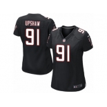 Women's Nike Atlanta Falcons #91 Courtney Upshaw Limited Black Alternate NFL Jersey