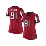 Women's Nike Atlanta Falcons #91 Courtney Upshaw Limited Red Team Color NFL Jersey