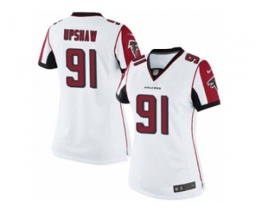 Women's Nike Atlanta Falcons #91 Courtney Upshaw Limited White NFL Jersey