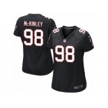 Women's Nike Atlanta Falcons #98 Takkarist McKinley Limited Black Alternate NFL Jersey