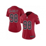 Women's Nike Atlanta Falcons #98 Takkarist McKinley Limited Red Rush NFL Jersey