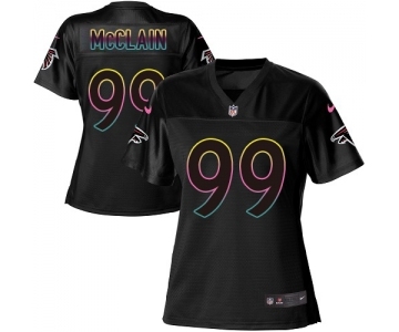 Women's Nike Atlanta Falcons #99 Terrell McClain Game Black Fashion NFL Jersey