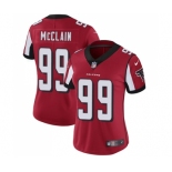 Women's Nike Atlanta Falcons #99 Terrell McClain Red Team Color Vapor Untouchable Limited Player NFL Jersey