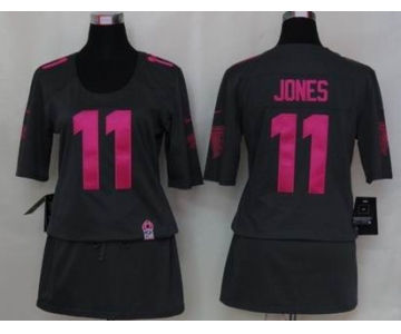 nike women nfl jerseys atlanta falcons #11 jones dk.grey[breast cancer awareness]